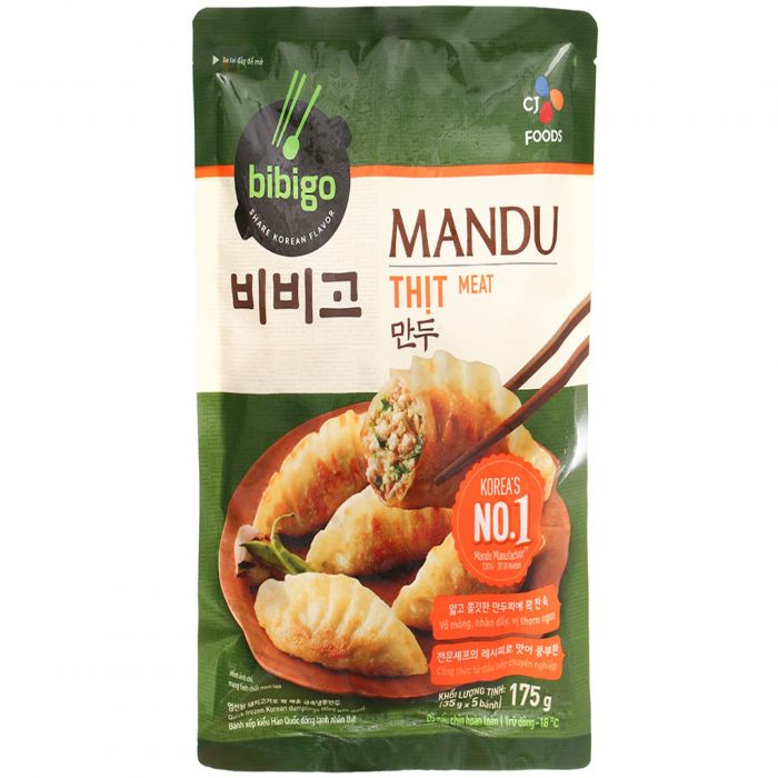 Bánh Xếp Mandu Bibigo Nhân Thịt 175G