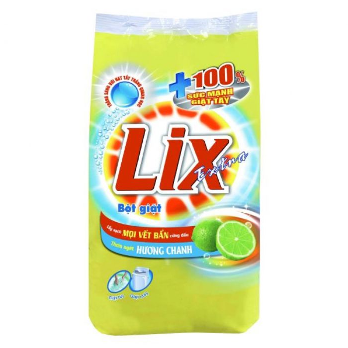 Bột Giặt Lix Extra Hương Chanh 5.5Kg