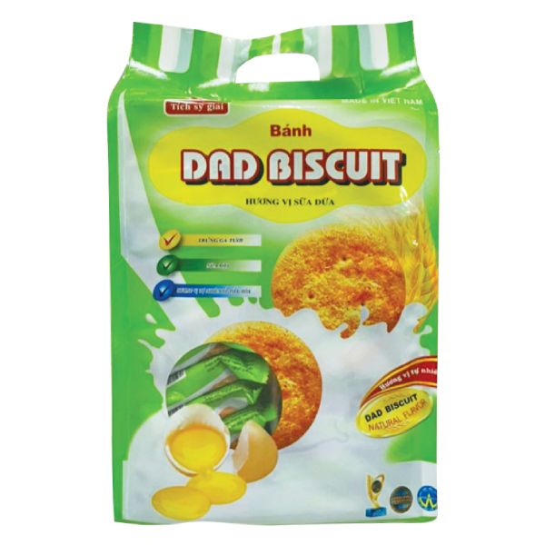 Bánh Dad Vị Sữa Dừa Gói 280G