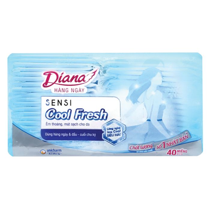 Băng Vệ Sinh Hằng Ngày Diana Sensi Cool Fresh 40 Miếng