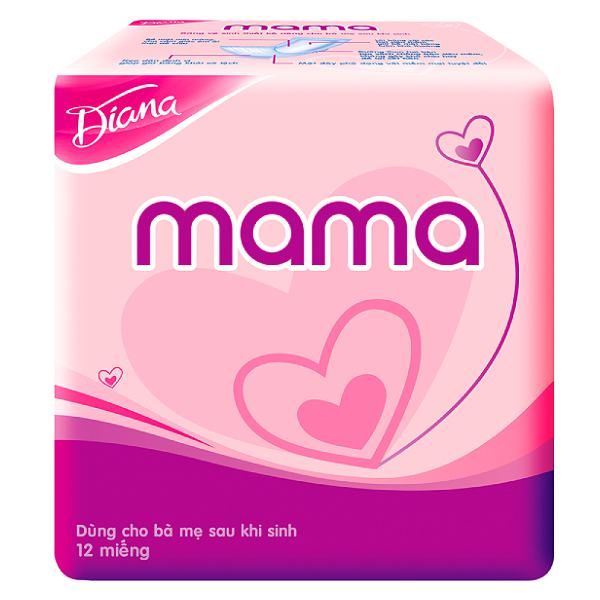 Băng Vệ Sinh Diana Mama Gói 12 Miếng