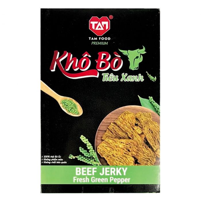 Khô Bò Tam Food Vị Tiêu Xanh 250G