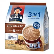 Thức Uống Yến Mạch Quaker 3in1 Chocolate 15 Gói*28G