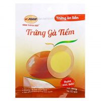 Trứng Gà Tiềm Ăn Liền Vfood Túi 2 Trứng 80G