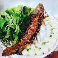 CÁ LÓC QUAY ME - BÁNH HỎI (Cá 1,2kg - 1,3kg)