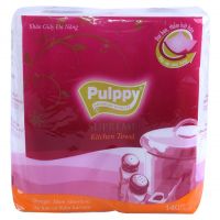 Lốc 2 Cuộn Khăn Giấy Đa Năng Pulppy Supreme