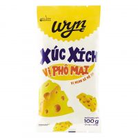 Xúc Xích Tiệt Trùng Wyn Vị Thịt Nướng Phô Mai 5 Cái*20G